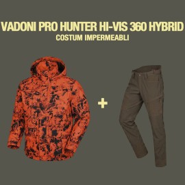 JACHETA IMPERMEABILA CHAMELEON CAMO 360° HI-VIS HYBRID CU PANTALONI IMPERMEABILI VADONI ACTIVE