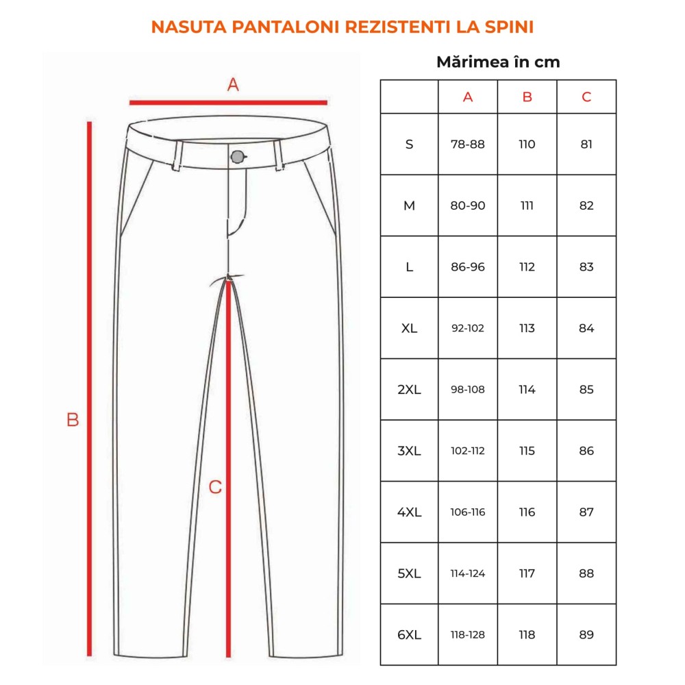 NASUTA PANTALONI REZISTENTI LA SPINI NASUTA