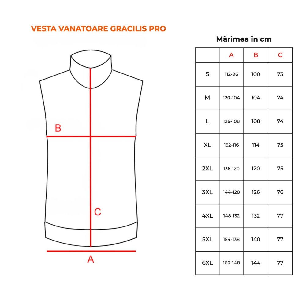 GRACILIS PRO SET – VESTĂ DE VÂNĂTOARE, PANTALONI GRACILIS, TRICOU ȘI CUREA GLOBIFER