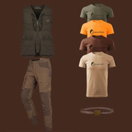 CAFFRUM PRO SET – VESTĂ DE VÂNĂTOARE, PANTALONI CAFFRUM, TRICOU ȘI CUREA GLOBIFER
