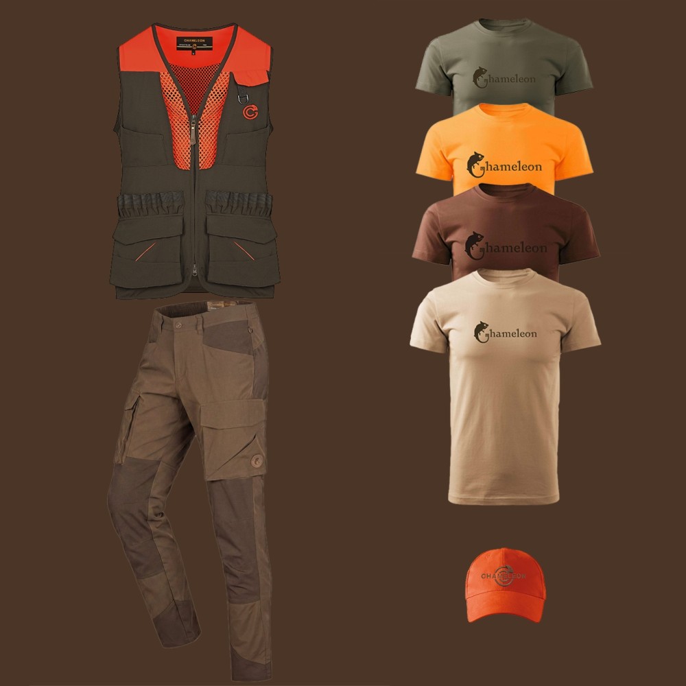 SPECTRUM PRO SET – VESTĂ DE VÂNĂTOARE, PANTALONI CAFFRUM, TRICOU ȘI ȘAPCĂ SPECTRUM 2.0