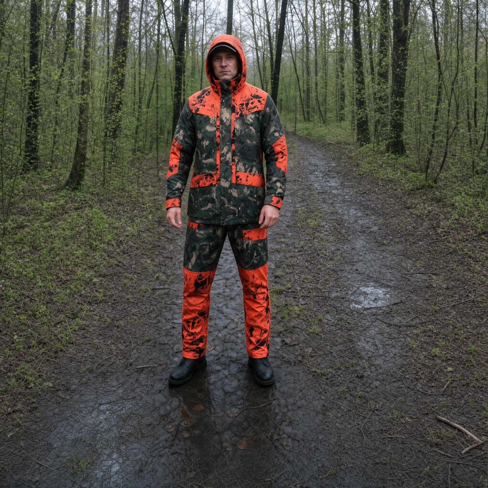 MOSSY CAMO HI-VIS HYBRID JACHETA IMPERMEABILA