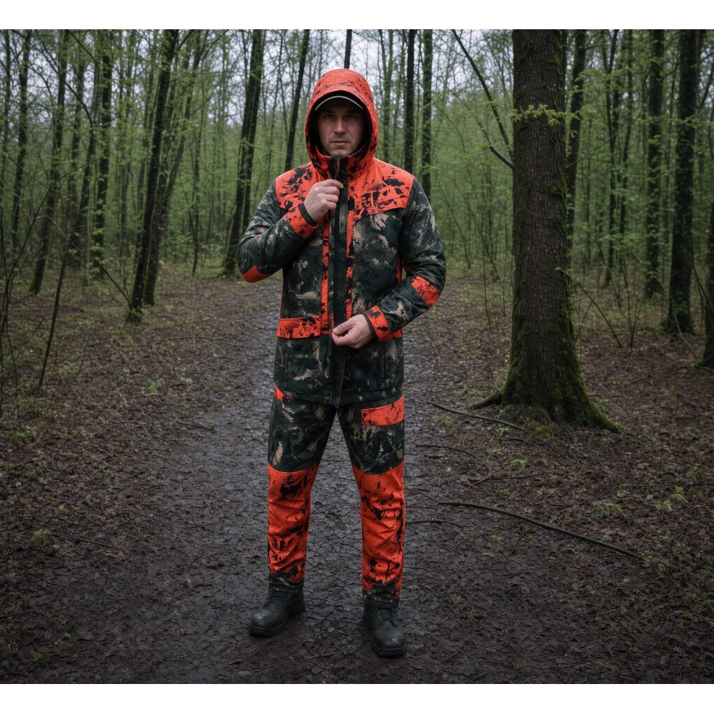 MOSSY CAMO HI-VIS HYBRID JACHETA IMPERMEABILA