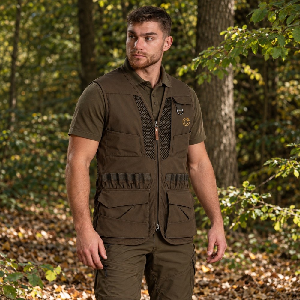 CAFFRUM PRO SET – VESTĂ DE VÂNĂTOARE, PANTALONI CAFFRUM, TRICOU ȘI CUREA GLOBIFER